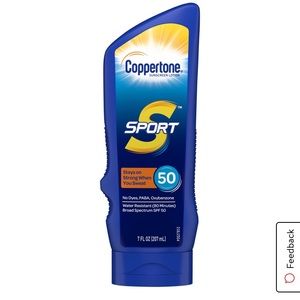 NEW Coppertone SPORT Sunscreen Lotion SPF 50